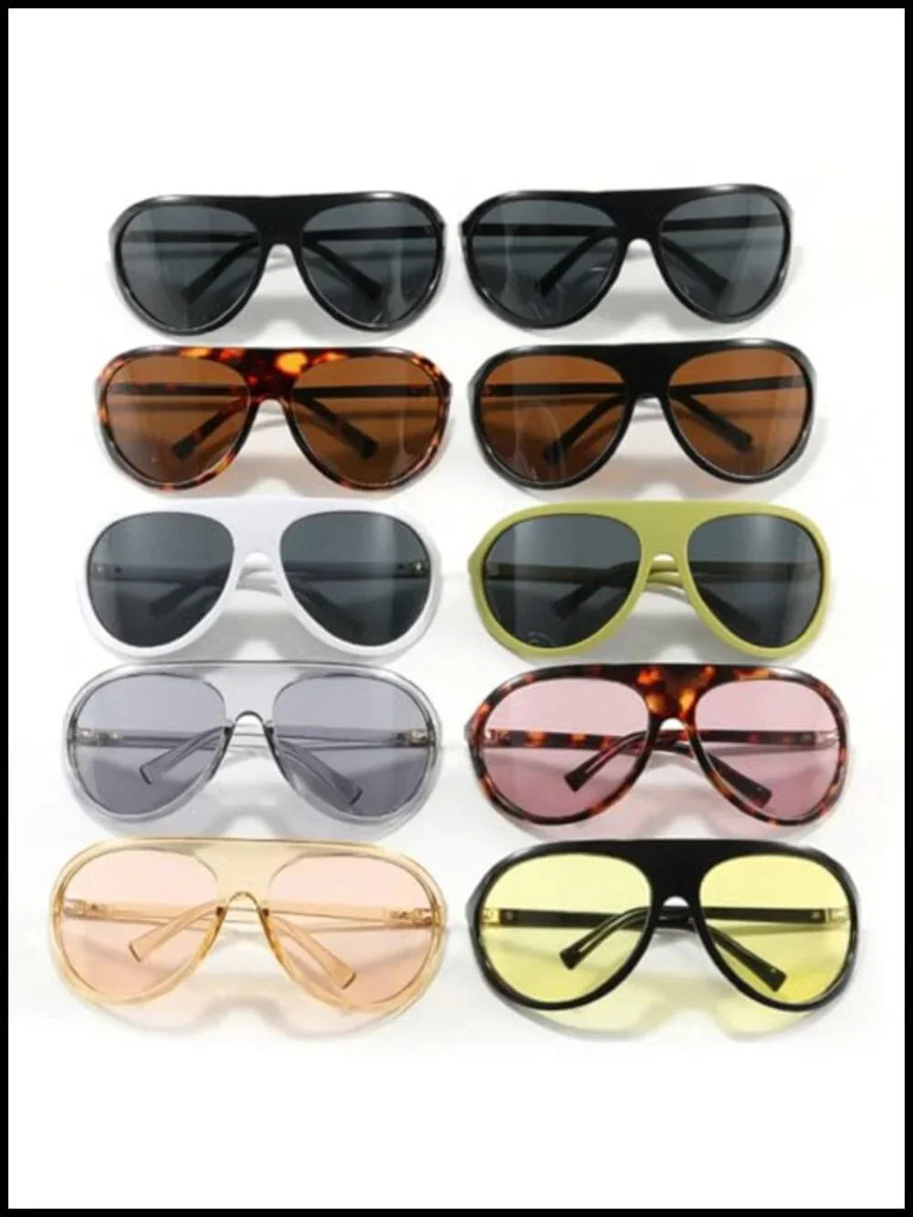 Oversized Shield Sunglasses Y2K Punk One-Piece Sports Goggle